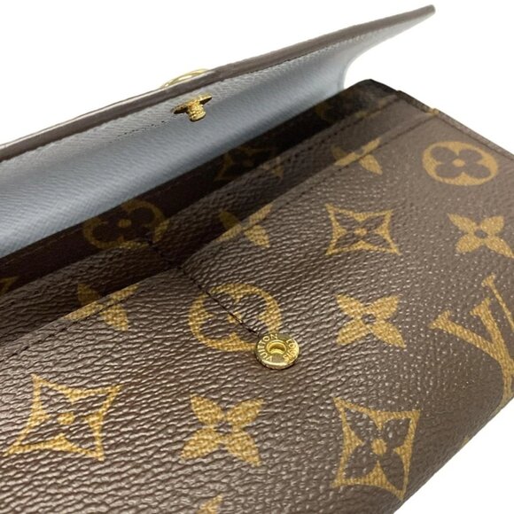 LOUIS VUITTON Portefeuille Sarah NM Blue Orump Monogram - 769-071325 - Picture 7 of 12